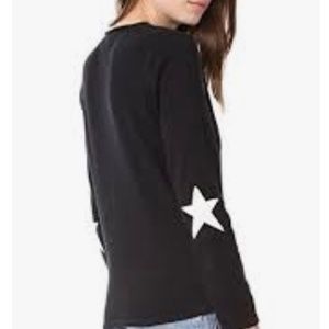 100% cotton sweater with Star on elbows